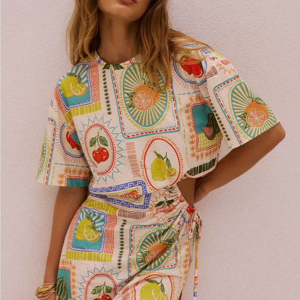 Runaway The Label Brizzie Print Mini Dress